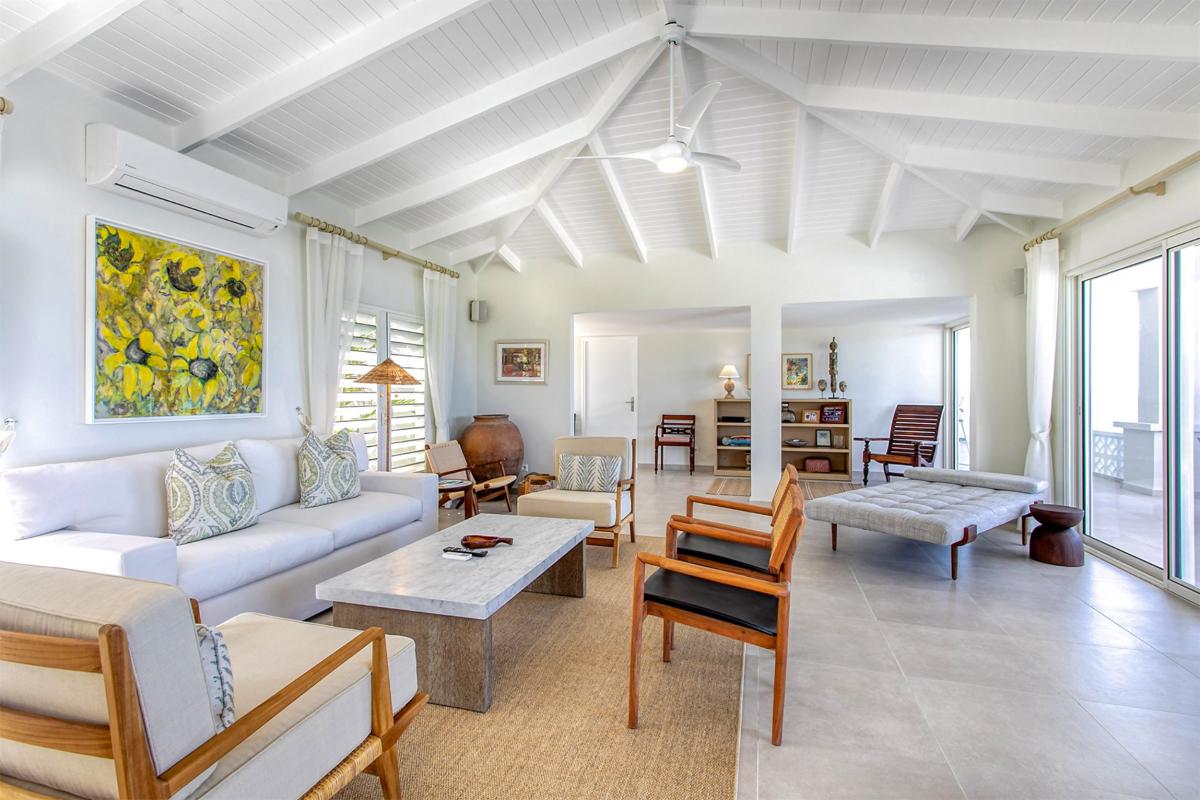 Pool villa St Martin - The living room